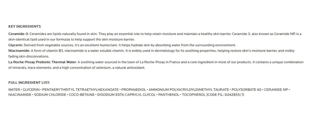 La Roche-Posay Toleriane Hydrating Gentle Face Cleanser - Sensitive Skin Tested