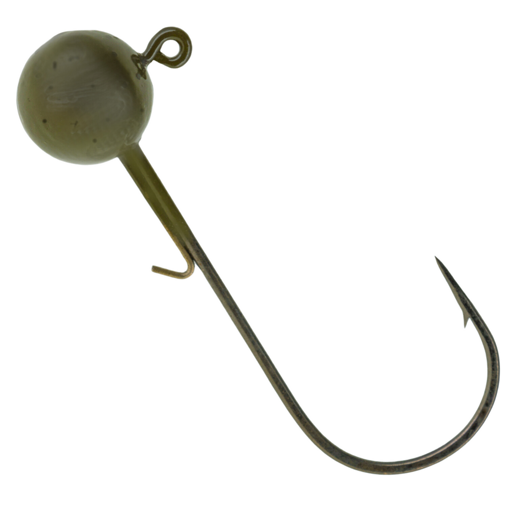 Reaction Tackle Lead Ball Jigs (10-Pack) – Premium Round Jig Heads for Soft Plastics - New