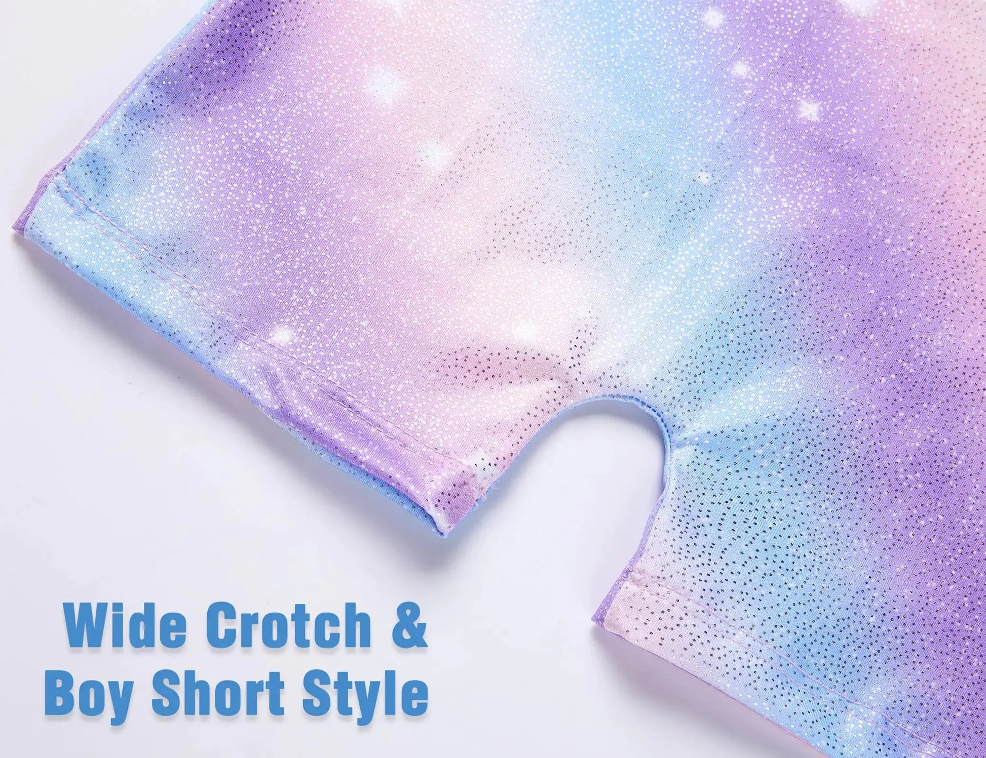 Leotards for Girls Gymnastics Kids Children Biketard with Shorts Sparkly Unicorn Dance Unitards