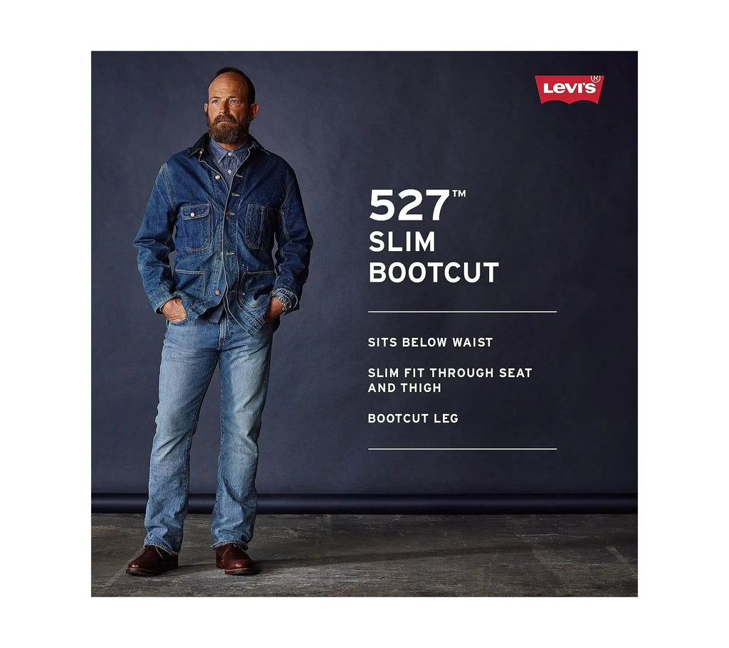Levi's Men's 527 Slim Bootcut Jeans 36W x 34L Medium Chipped