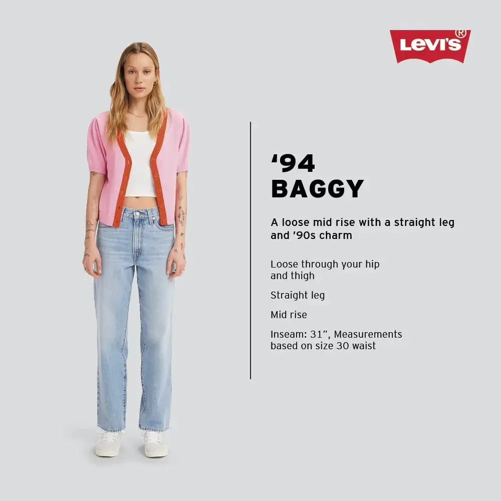 Levi's Women's 94 Meadow Mist Baggy Jeans