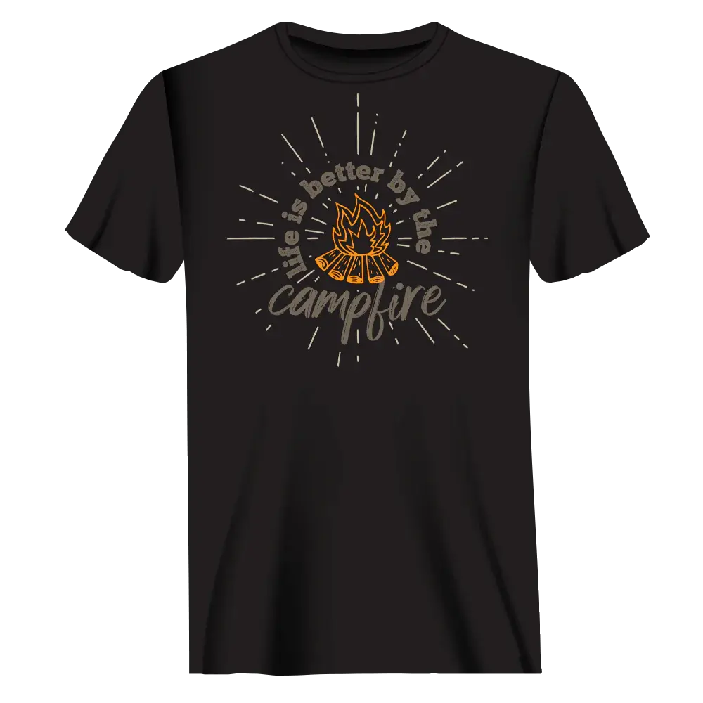 Life Is Better Campfire T-Shirt for Men