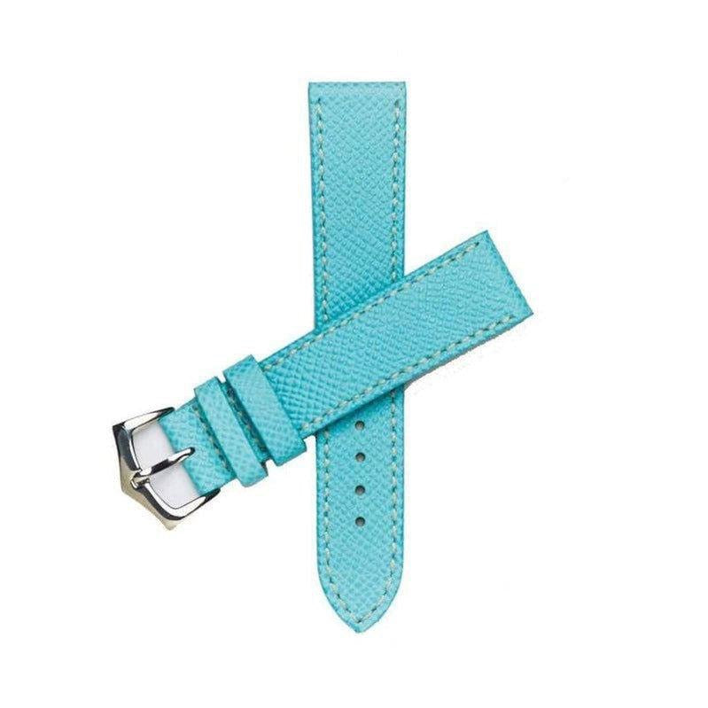 Sky Blue Epsom Leather Watch Strap – Premium Italian Leather Band