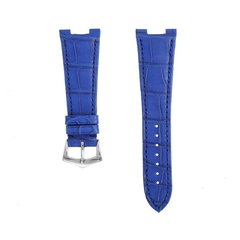 Light Blue Matt Genuine Alligator Watch Strap Patek Philippe Compatible