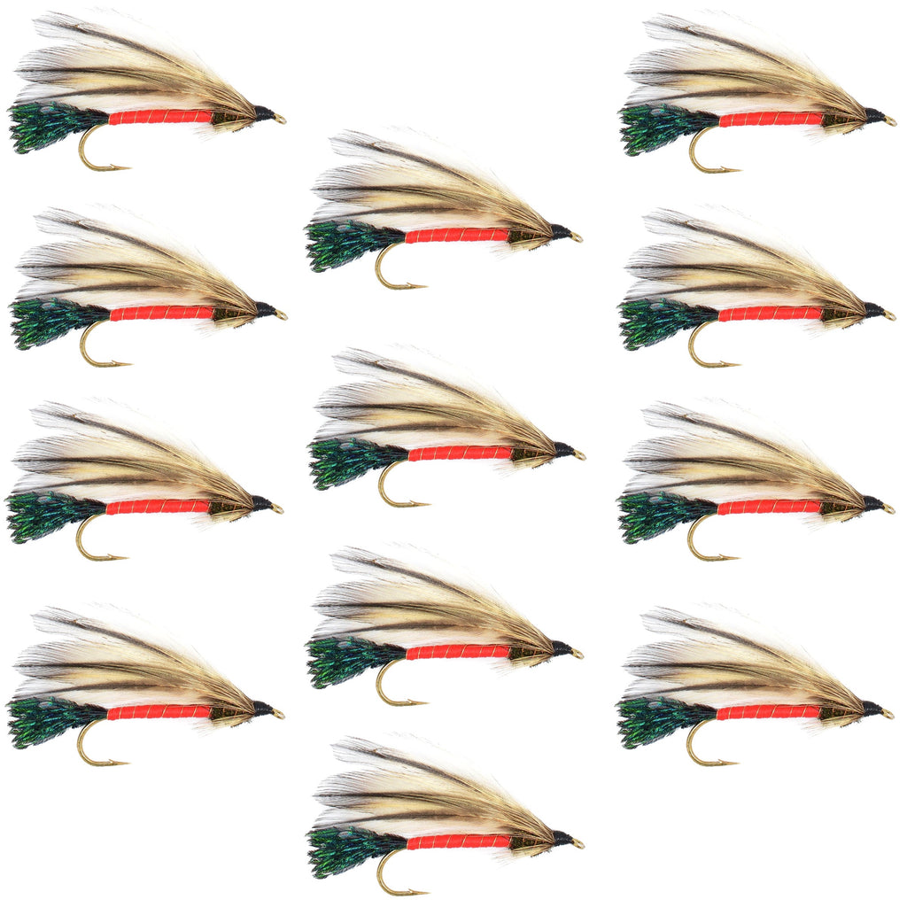 Light Spruce Classic Streamer Flies - Set of 12 - Hook Size 4