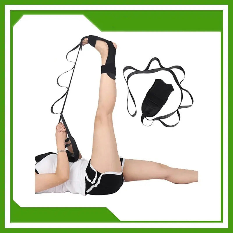 Lightweight and Compact Adjustable Yoga Stretch Strap