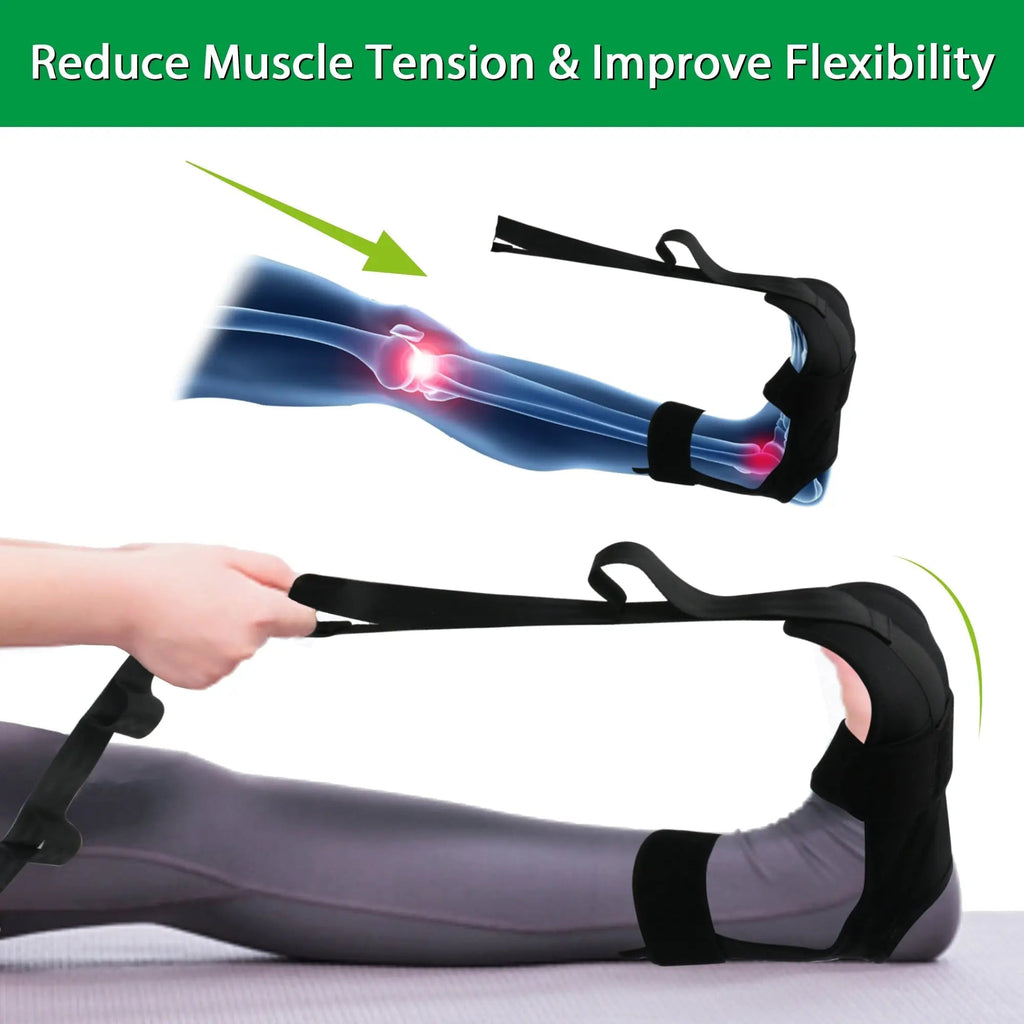 Lightweight and Compact Adjustable Yoga Stretch Strap