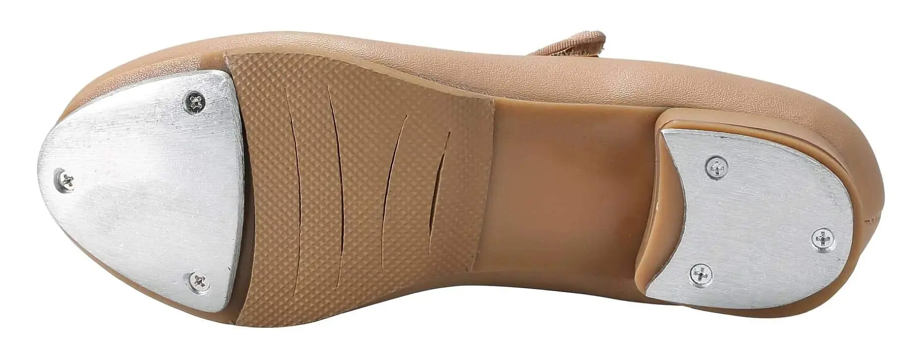 Linodes Easy Strap Tap Shoe Dance Flats for Girls and Boys (Toddler/Little Kid/Big Kid) 13 Little Kid Brown