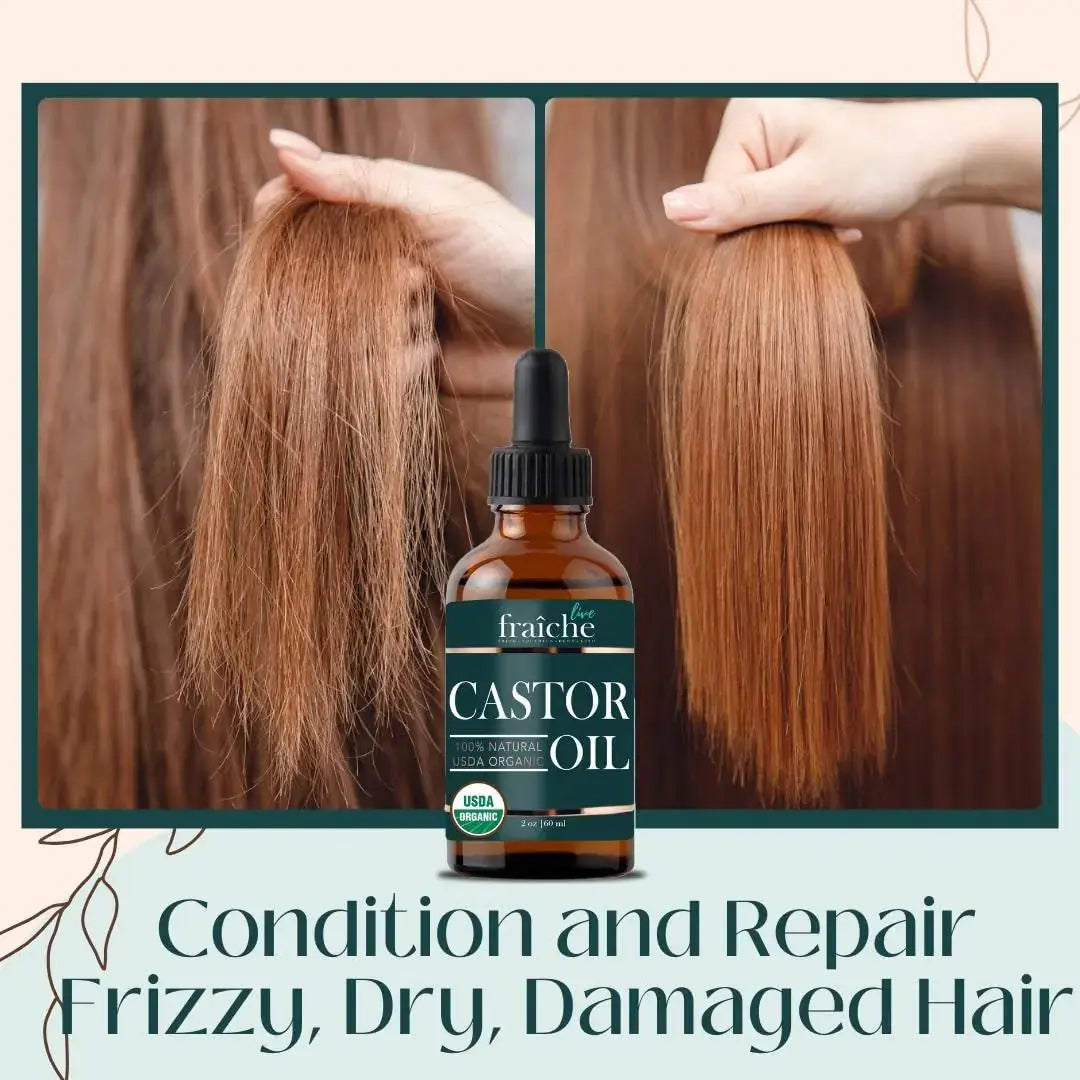 Live Fraiche Organic Castor Oil for Face - 100% Natural USDA Organic
