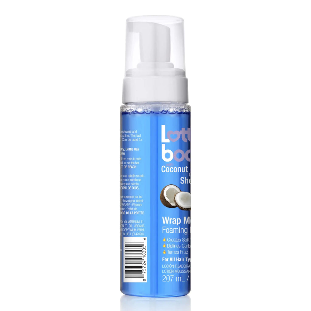 Lottabody Coconut Oil & Shea Foaming Curl Mousse - Defines Curls & Controls Frizz (7 Fl Oz)