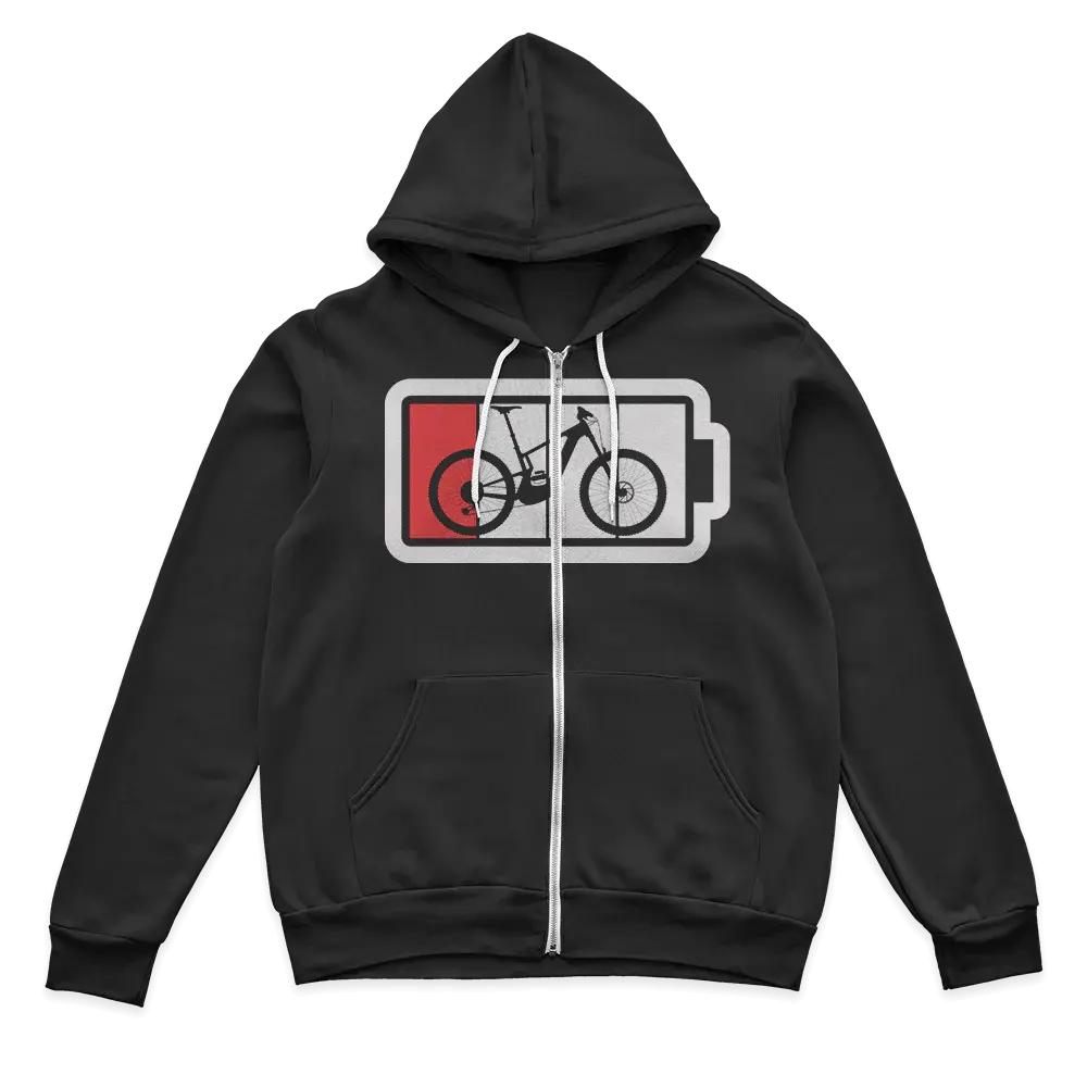 Low Battery Zip Hoodie for Men