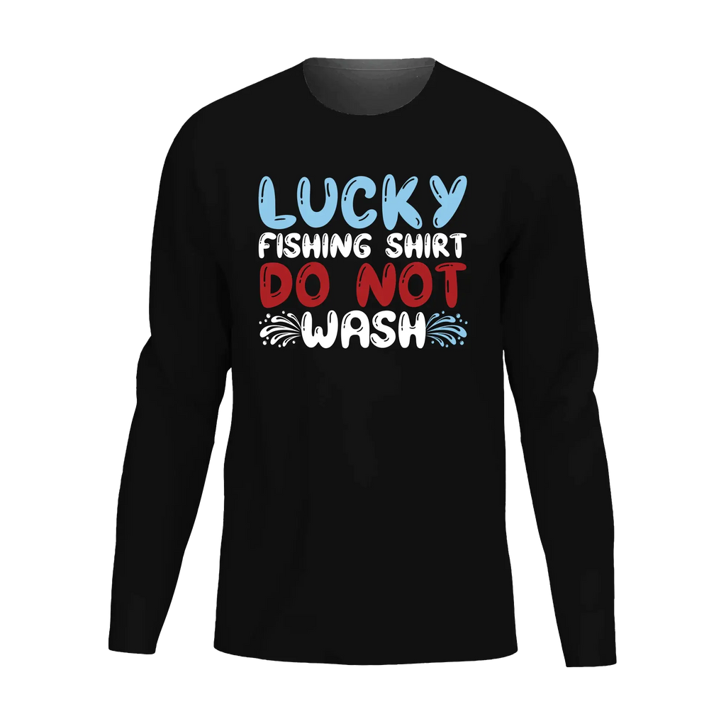 Lucky Fishing Shirt Men Long Sleeve Shirt