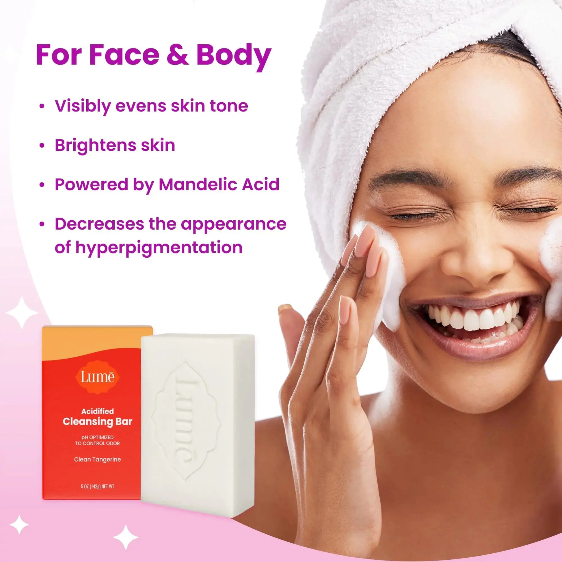 Lume Acidified Body Cleansing Bar - Formulated Without SLS orParabens