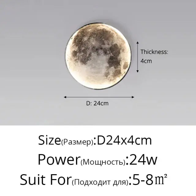 Lunar Glow LED Wall Lamp