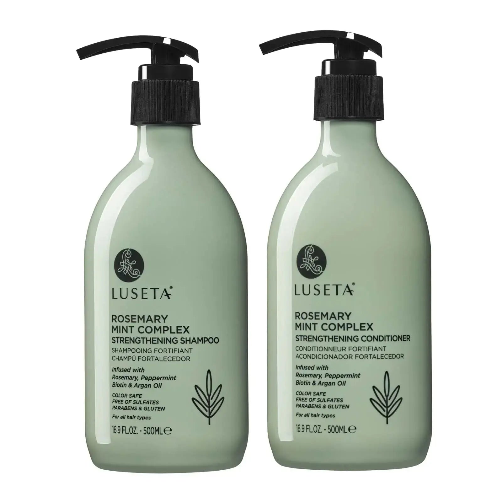 Luseta Rosemary Mint Strengthening Shampoo & Conditioner for Thin Hair