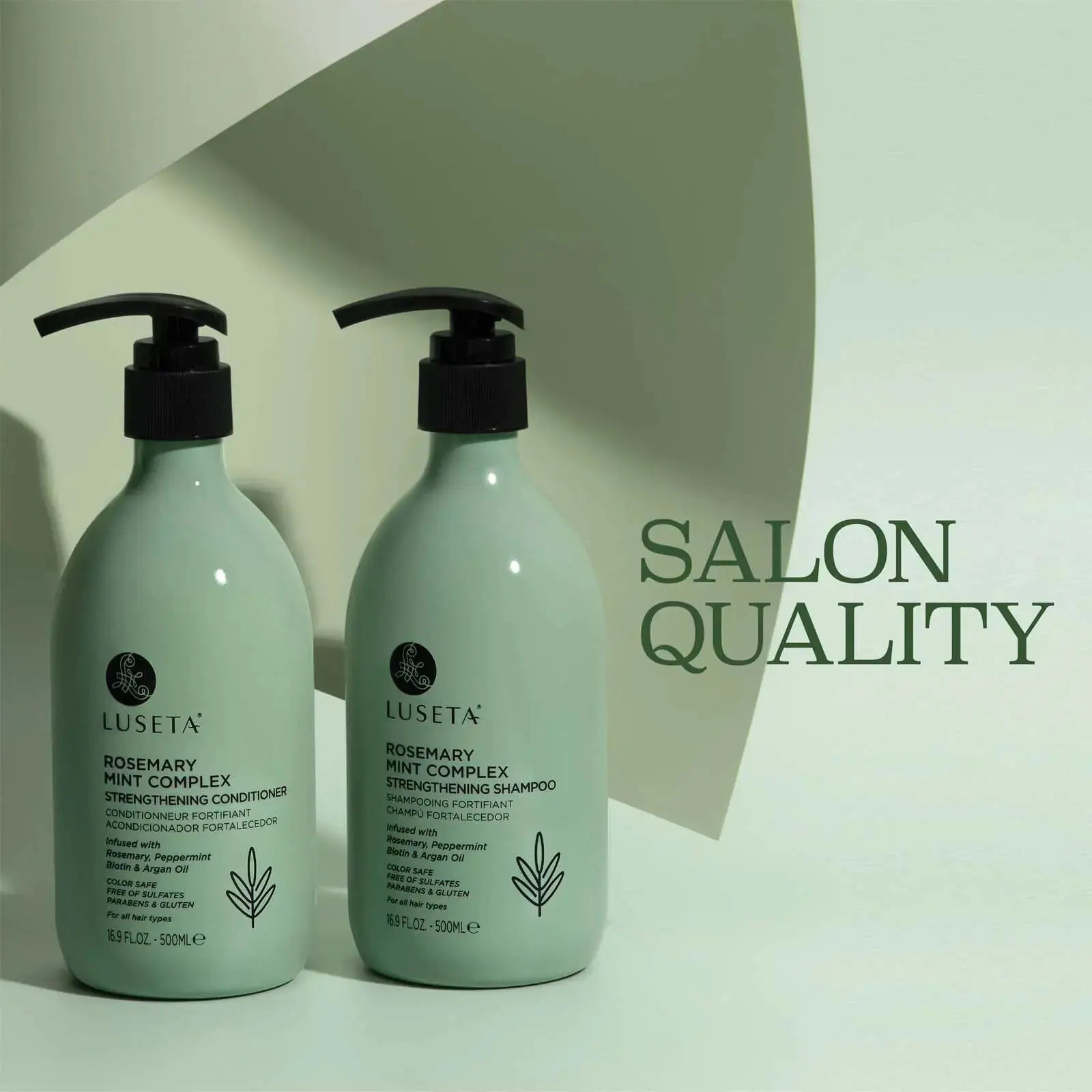 Luseta Rosemary Mint Strengthening Shampoo & Conditioner for Thin Hair