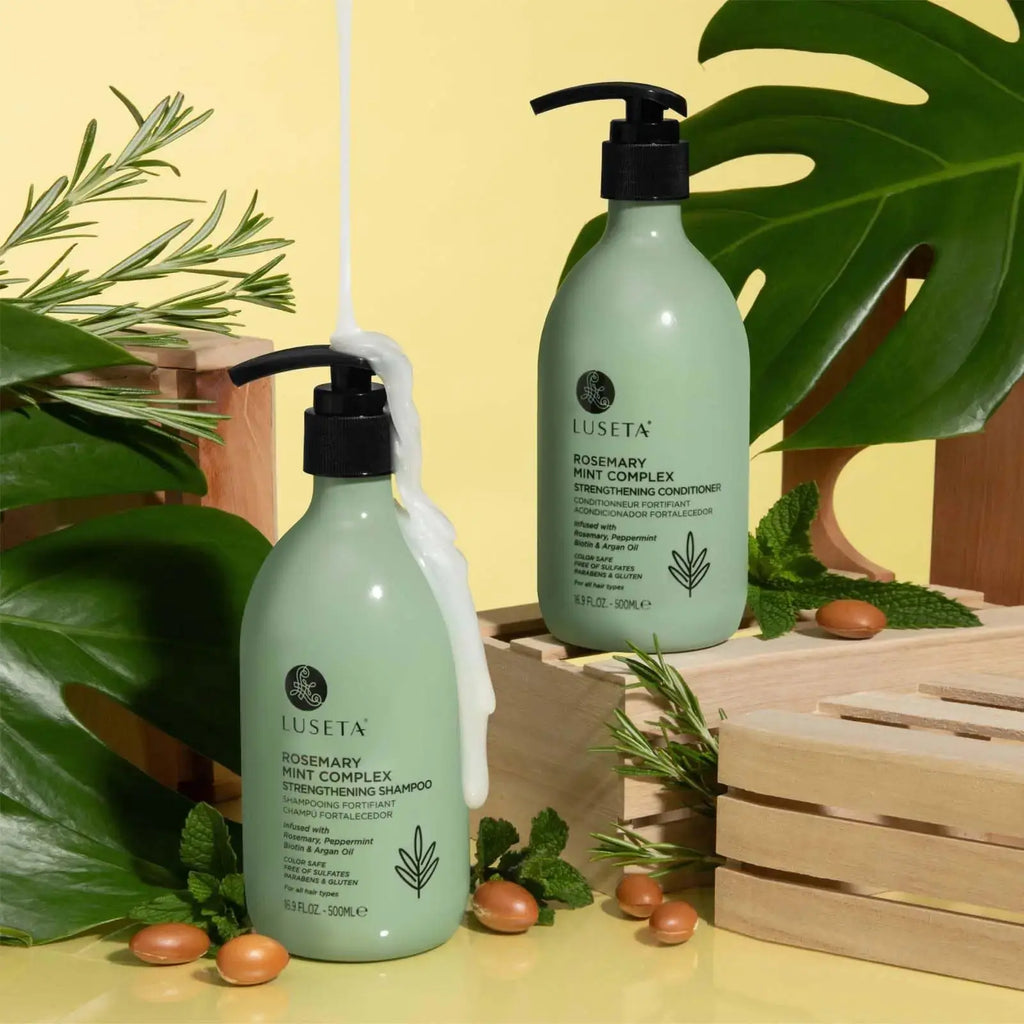 Luseta Rosemary Mint Strengthening Shampoo & Conditioner for Thin Hair
