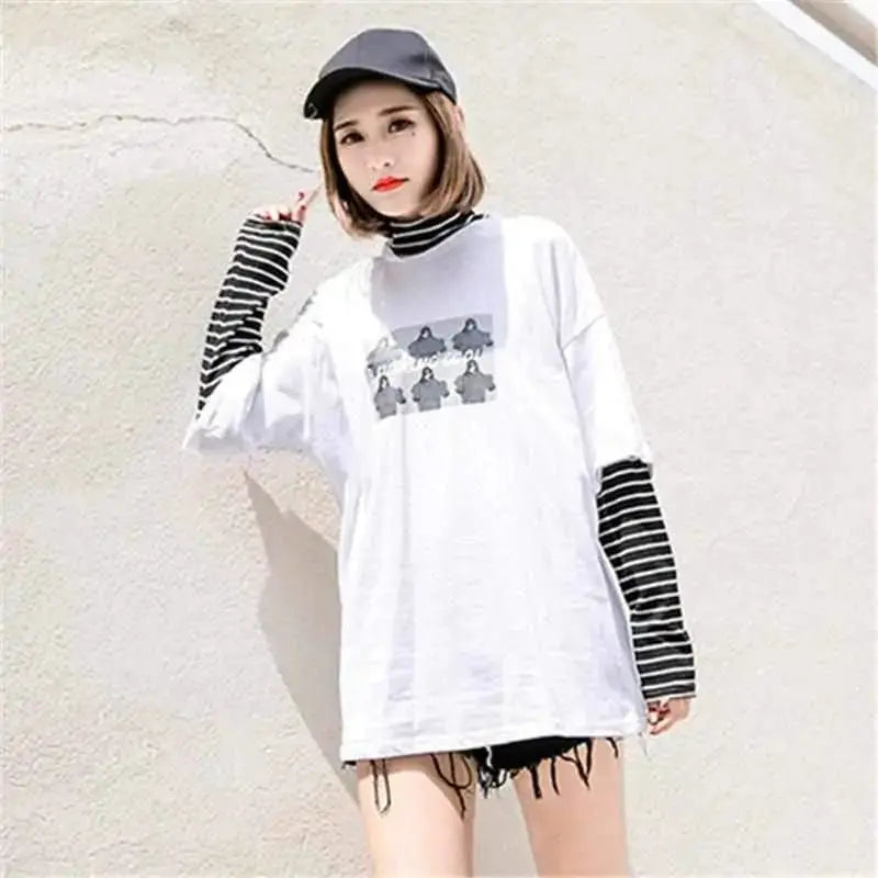 Lychee Spring Autumn Women T-Shirt