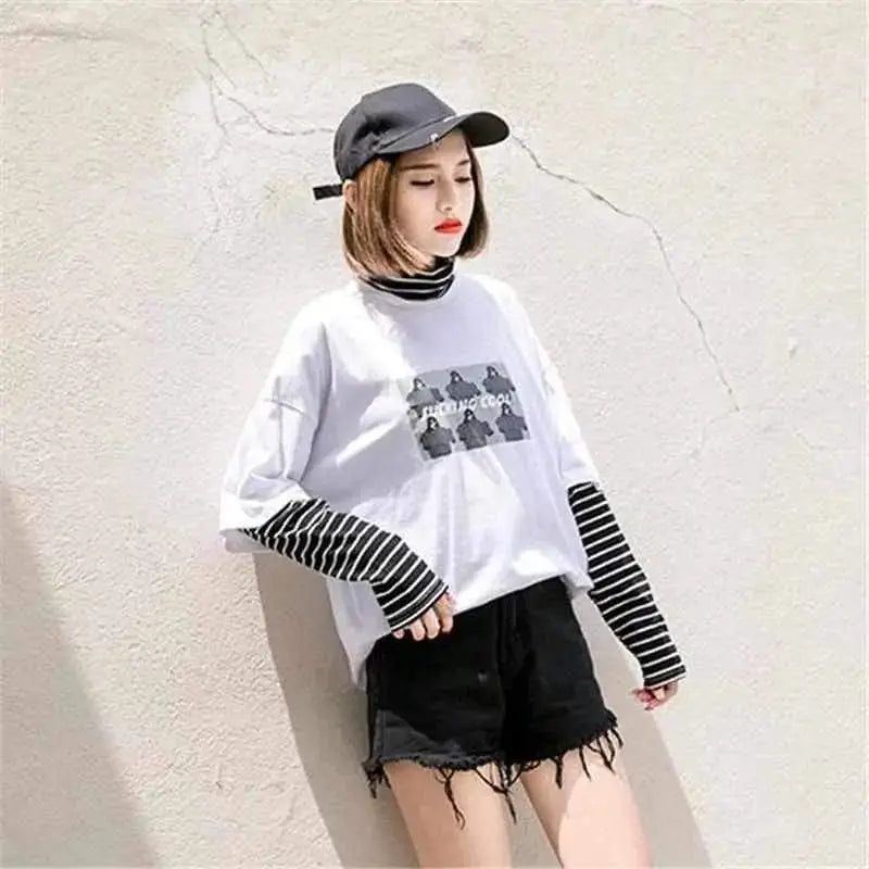 Lychee Spring Autumn Women T-Shirt