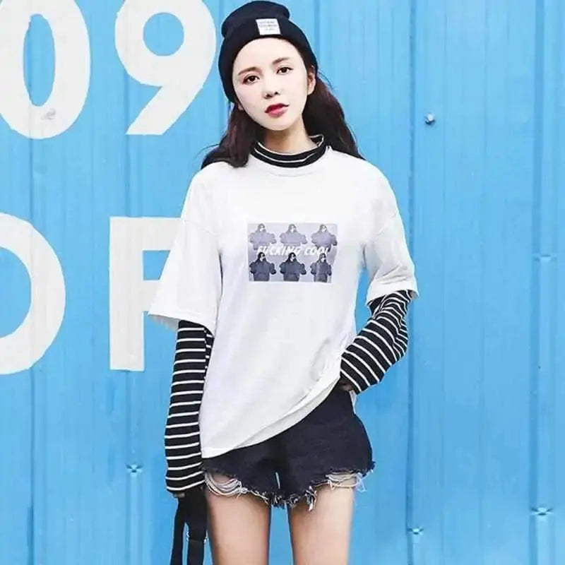 Lychee Spring Autumn Women T-Shirt