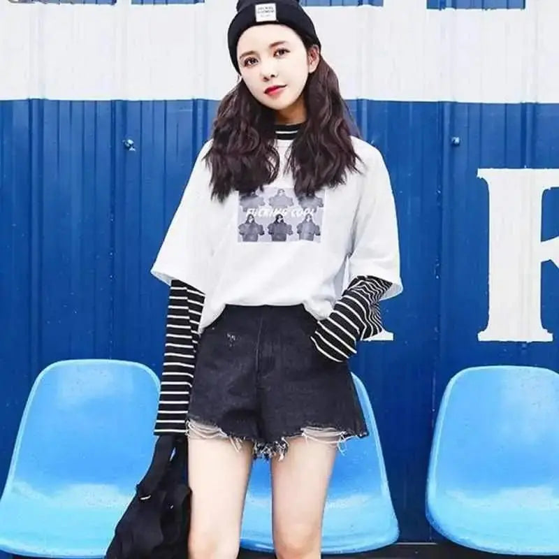 Lychee Spring Autumn Women T-Shirt
