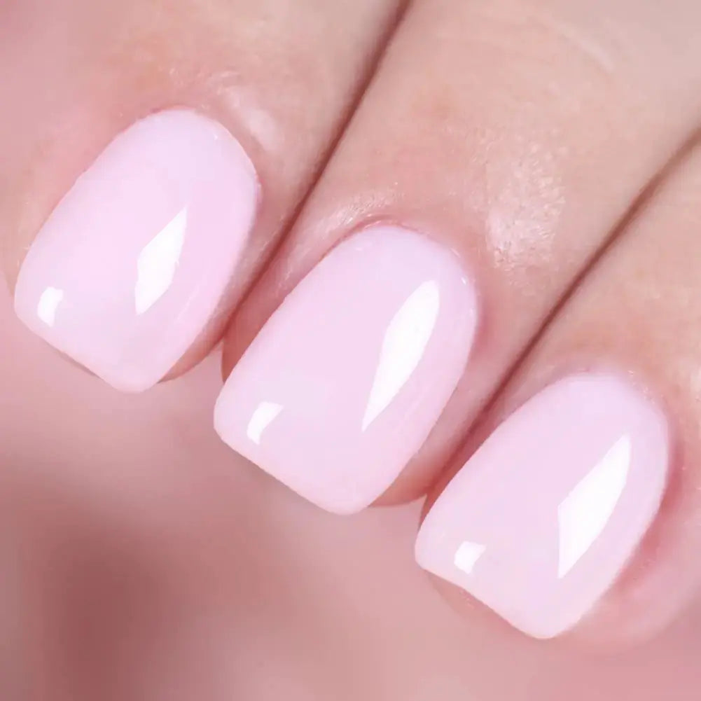 MEMEDA Gel Nail Polish - Soak Off LED Nail Lacquer |  Milky White Nude Nail Polish