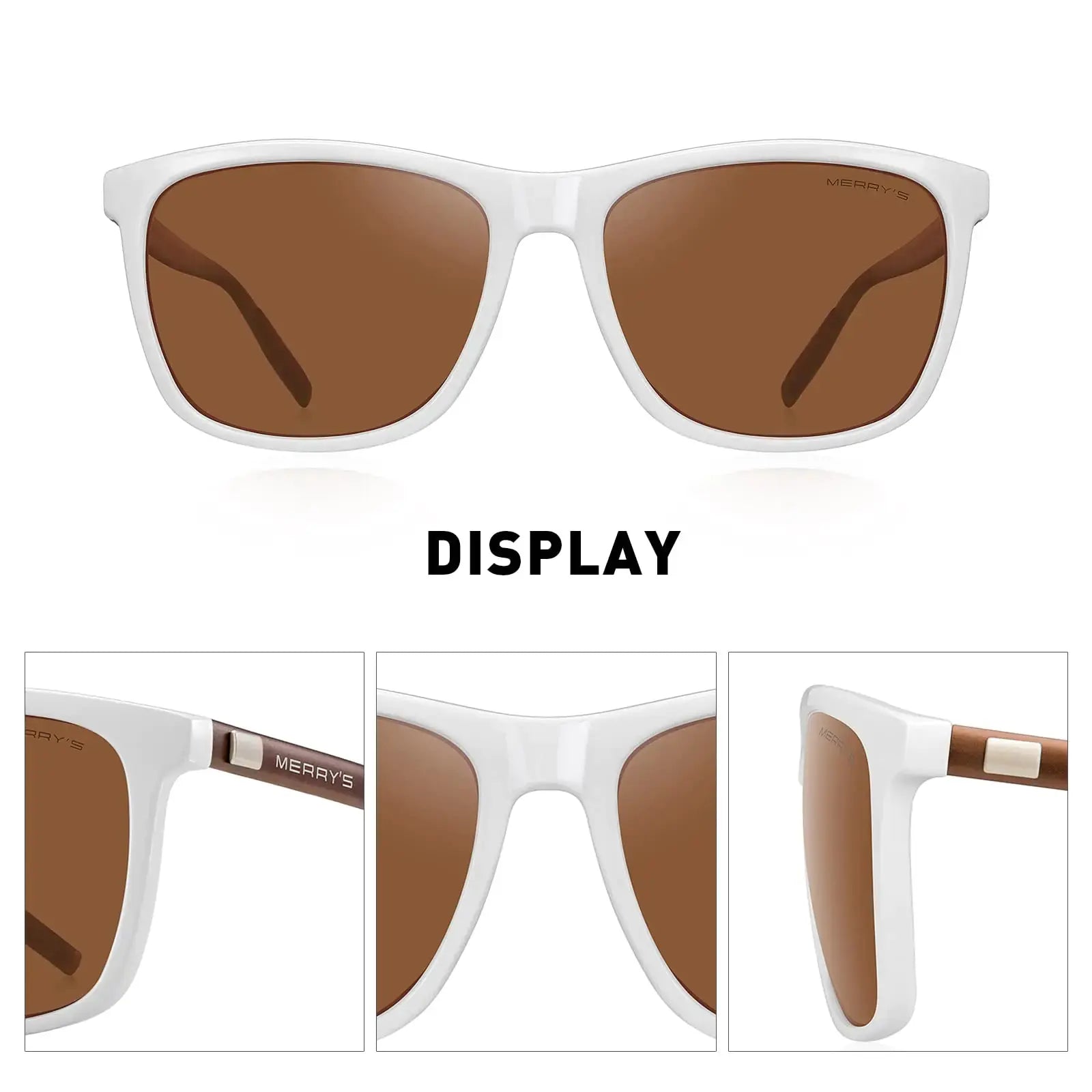 MERRY'S Unisex Polarized Aluminum Sunglasses Vintage Sun Glasses For Men/Women S8286
