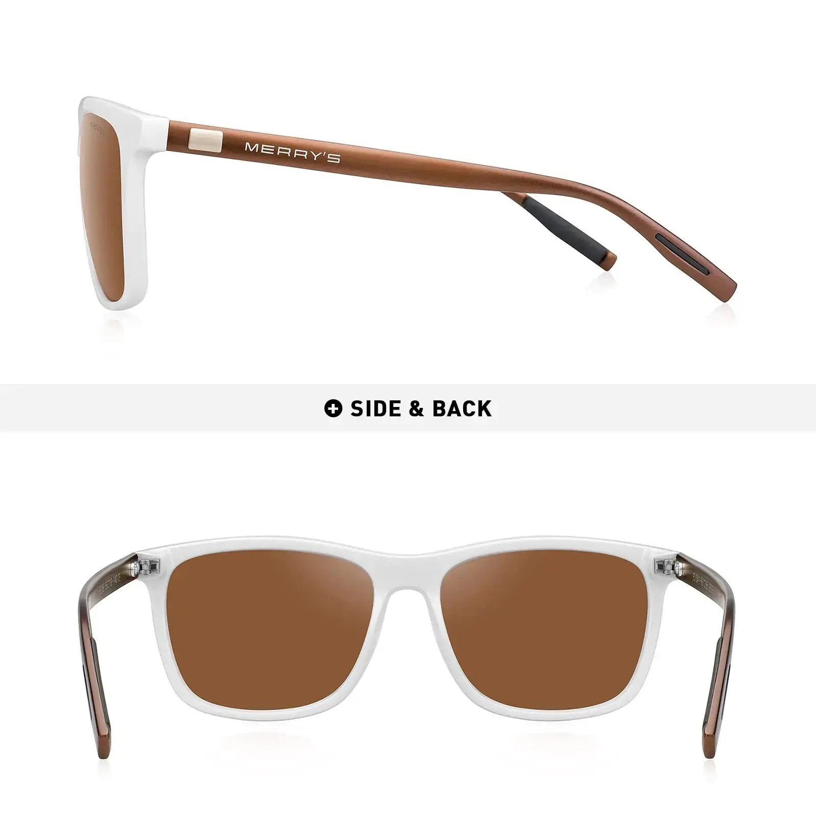 MERRY'S Unisex Polarized Aluminum Sunglasses Vintage Sun Glasses For Men/Women S8286