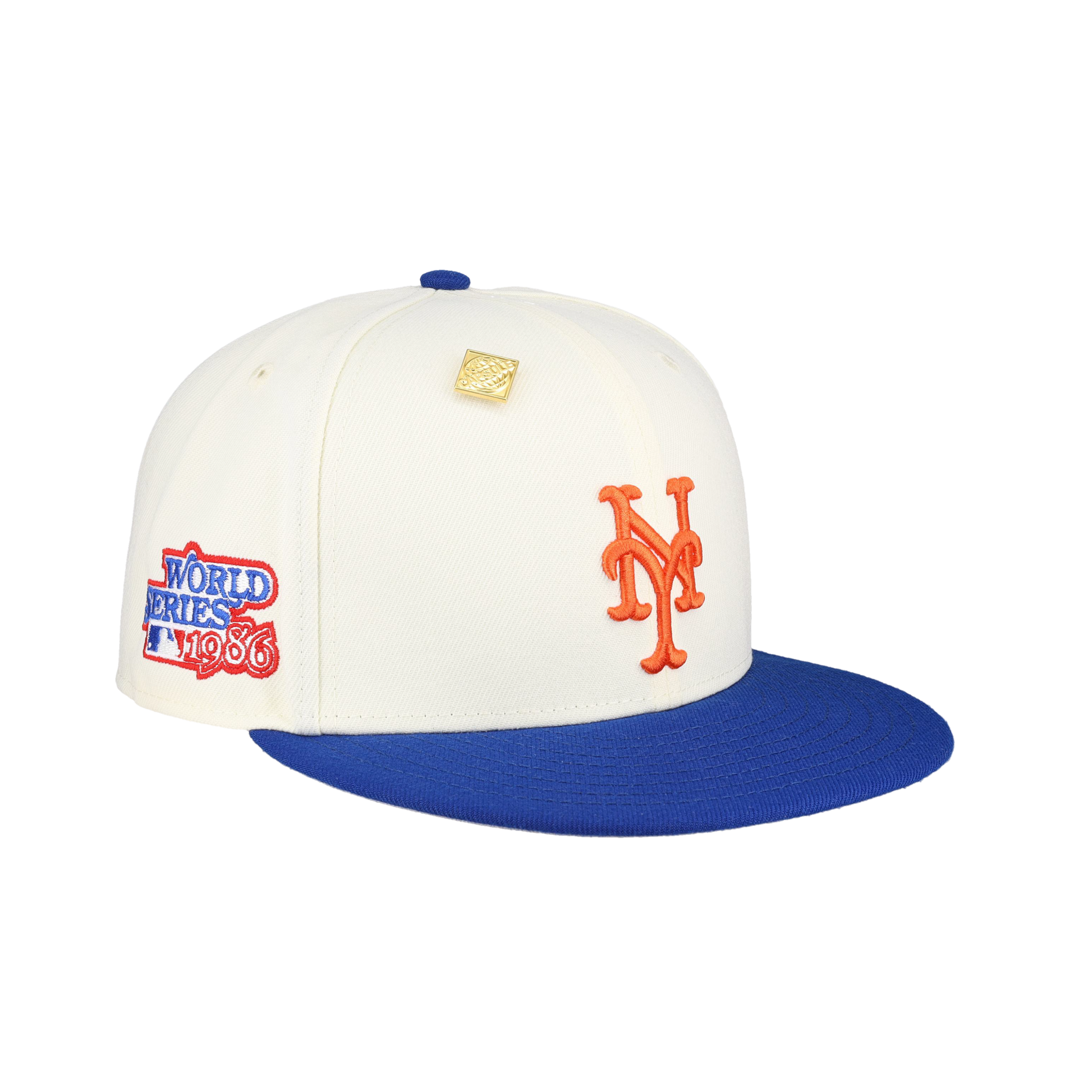 New York Mets Chrome Crown Collection 1986 World Series Fitted Hat