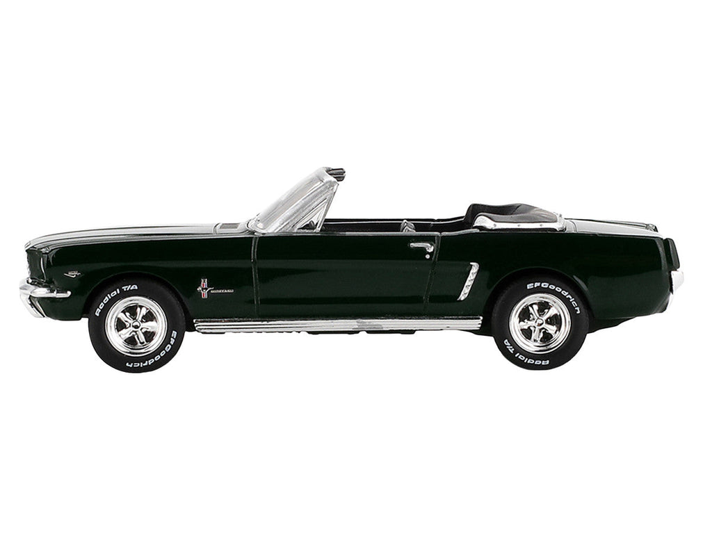 1964 Ford Mustang Convertible Highland Green Limited Edition 1/64 Diecast Model Car by Mini GT