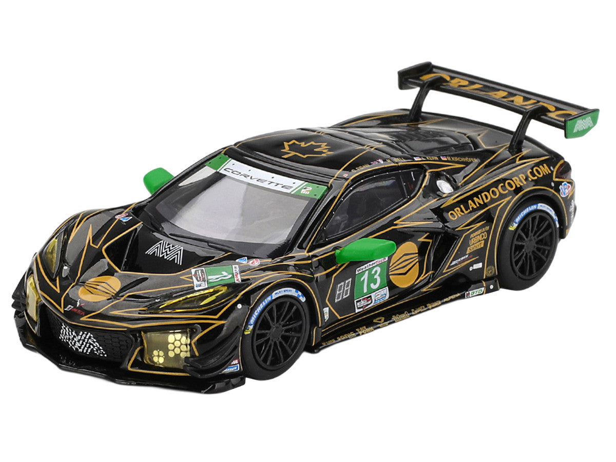Chevrolet Corvette Z06 GT3.R #13 Matt Bell - Orey Fidani - Lars Kern - Marvin Kirchhofer "AWA" GTD Class Winner IMSA "24 Hours of Daytona" (2025) 1/64 Diecast Model Car by Mini GT