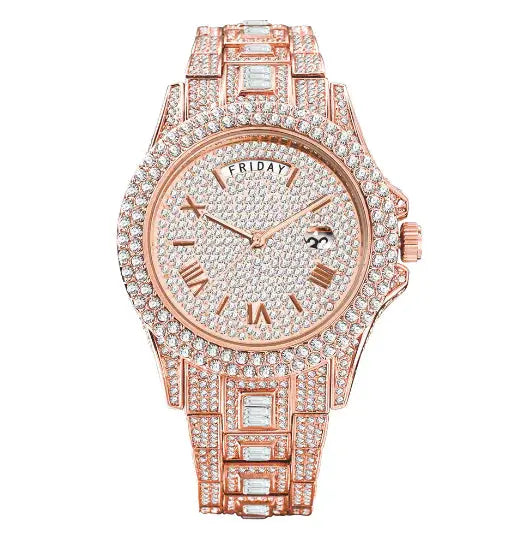 MISSFOX Diamond Watch For Men