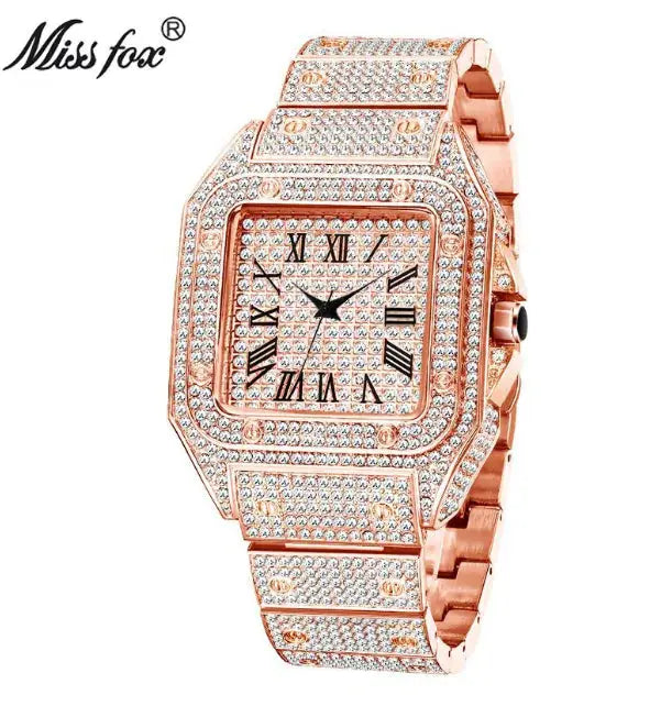 MISSFOX Men's Elegant Square Watch