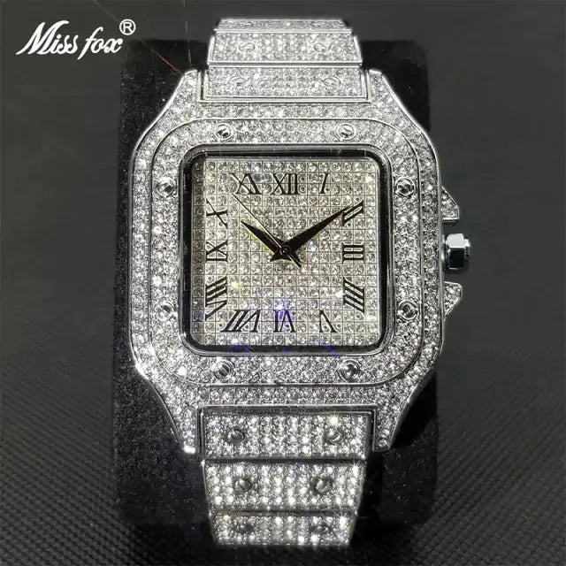 MISSFOX Men's Elegant Square Watch