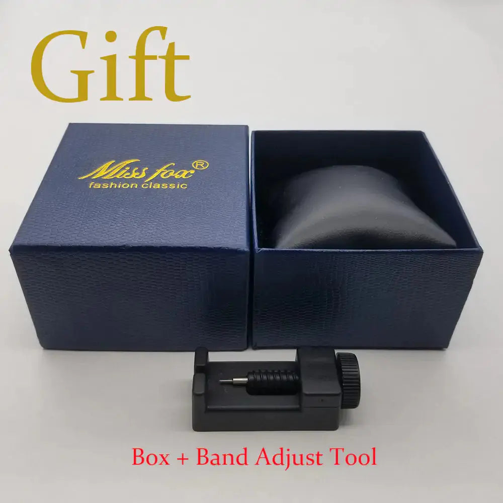 MISSFOX Men's Elegant Square Watch