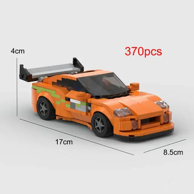 MOC Fast & Furious Supra Sports Car Building Set
