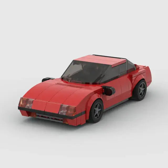 MOC Ferrari 488 Pista Racing Sports Car Building Set