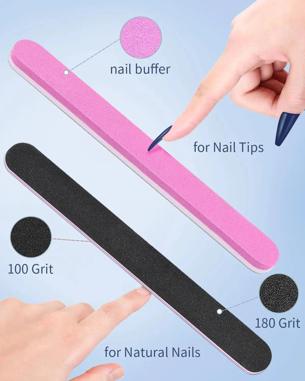 MORGLES Coffin Nail Tips - 240PCS Extra Long Clear Acrylic Nail Tips with Glues Nail Clipper