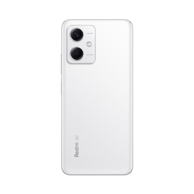 Xiaomi Redmi Note 12 5G, 48MP Camera, 6GB+128GB, Dual Back Cameras, 5000mAh Battery, Side Fingerprint Identification, 6.67 inch MIUI 13 Qualcomm Snapdragon 4 Gen1 Octa Core up to 2.0GHz, Network: 5G, Dual SIM, IR, Not Support Google Play(White)