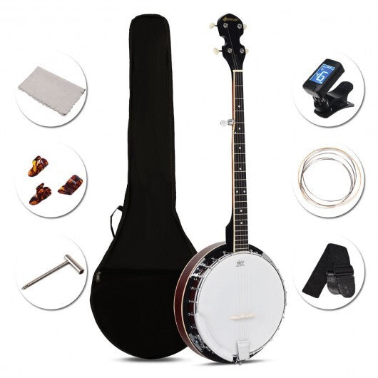 5-String Geared Tunable Banjo with case