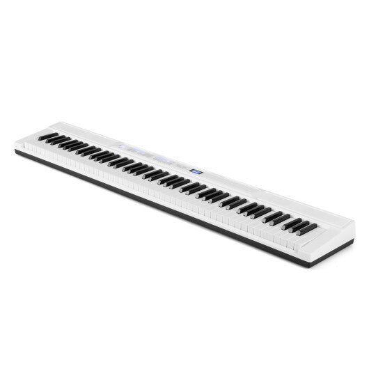 88-Key Electric Piano Keyboard with Adjustable Stand and  Portable Bag-Black