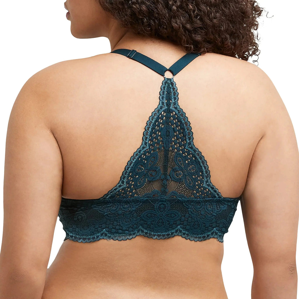 Maidenform Womens One Fab Fit Everyday Full Coverage Racerback Bra 34C Urchin Teal/Bleached Indigo