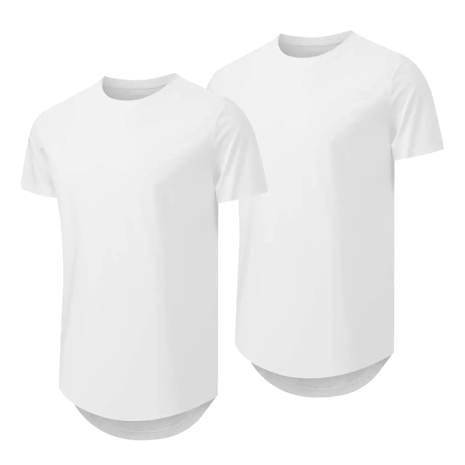 Mancozy Mens T Shirts - Casual Hipster Hip Hop Longline Crewneck Tee