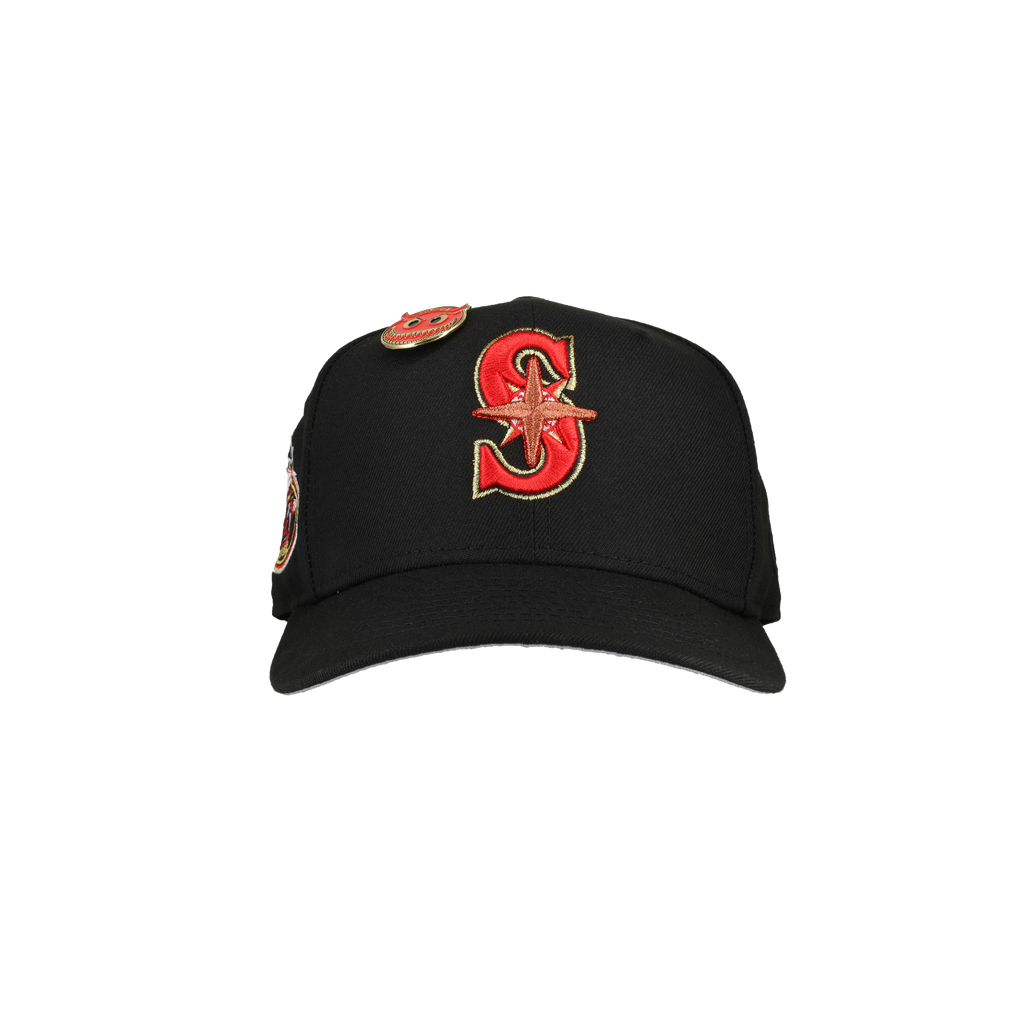 Seattle Mariners 25th Anniversary Black Metallic 59Fifty Fitted Hat