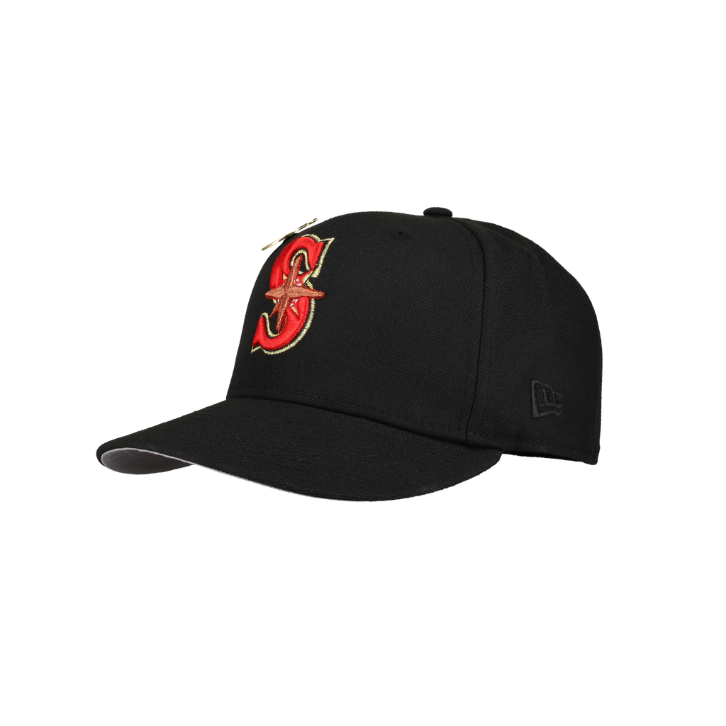 Seattle Mariners 25th Anniversary Black Metallic 59Fifty Fitted Hat
