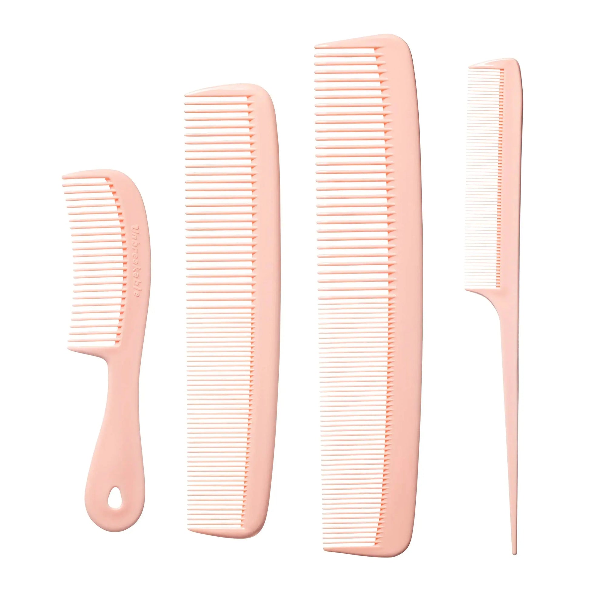 Mars Wellness 4 Piece Professional Comb Set | USA Made