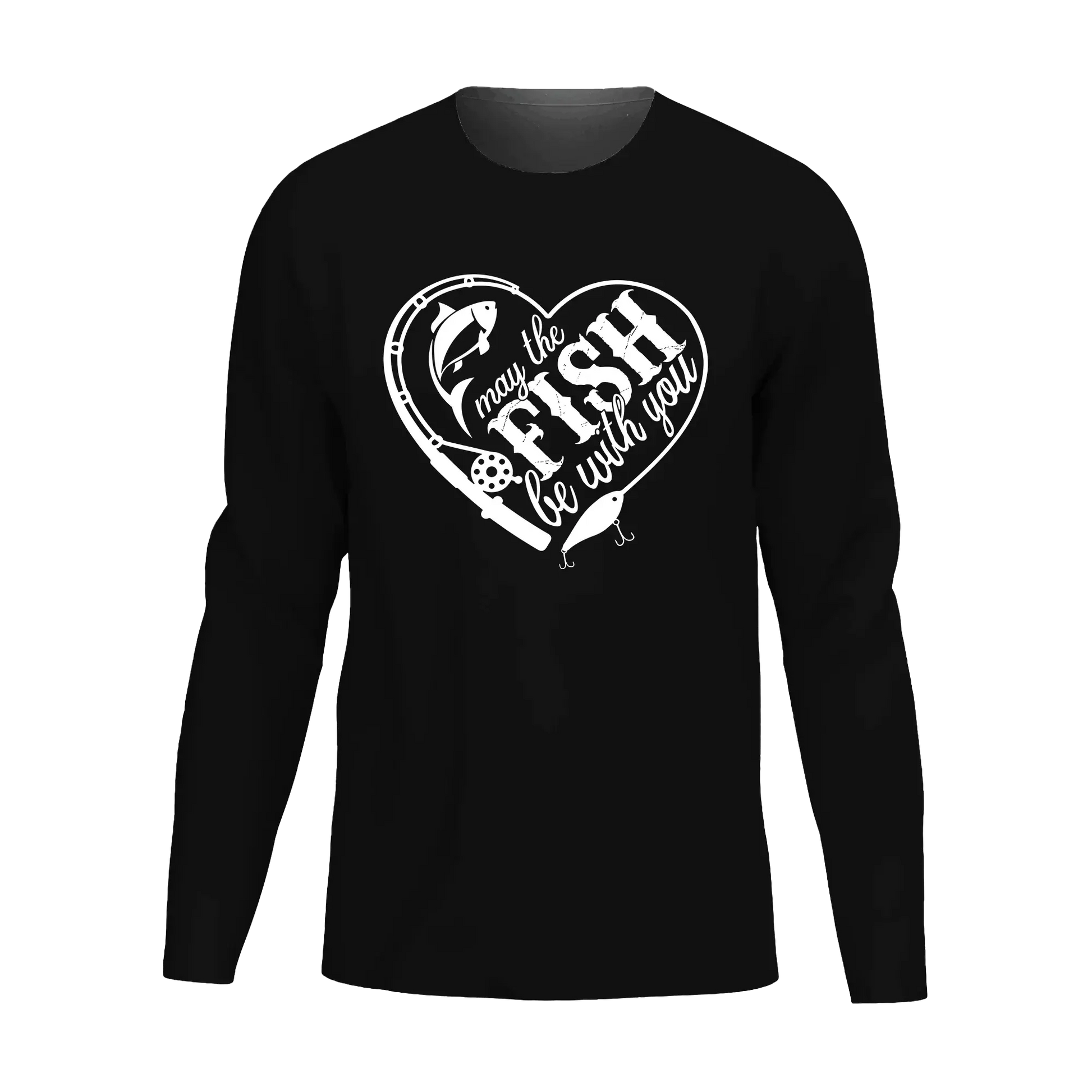 May The Fish Be With You Men Long Sleeve Shirt
