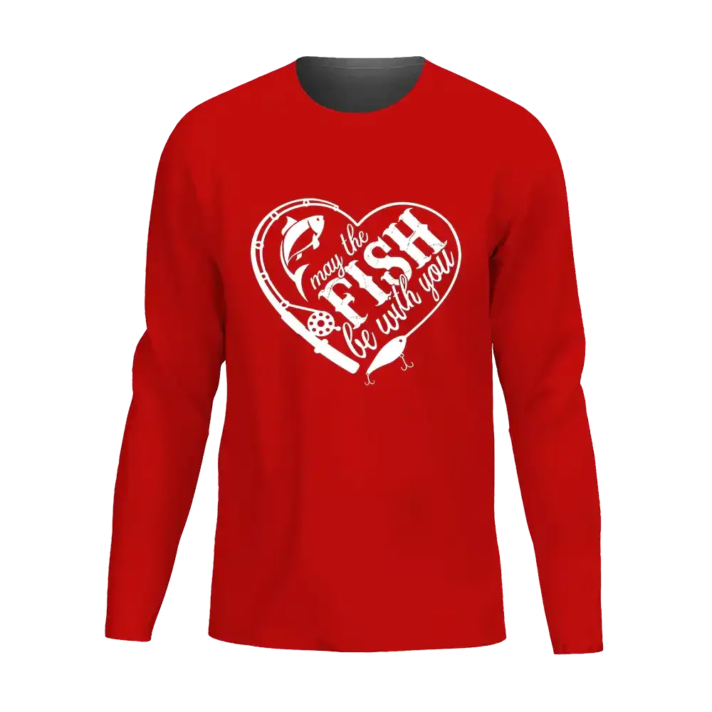 May The Fish Be With You Men Long Sleeve Shirt