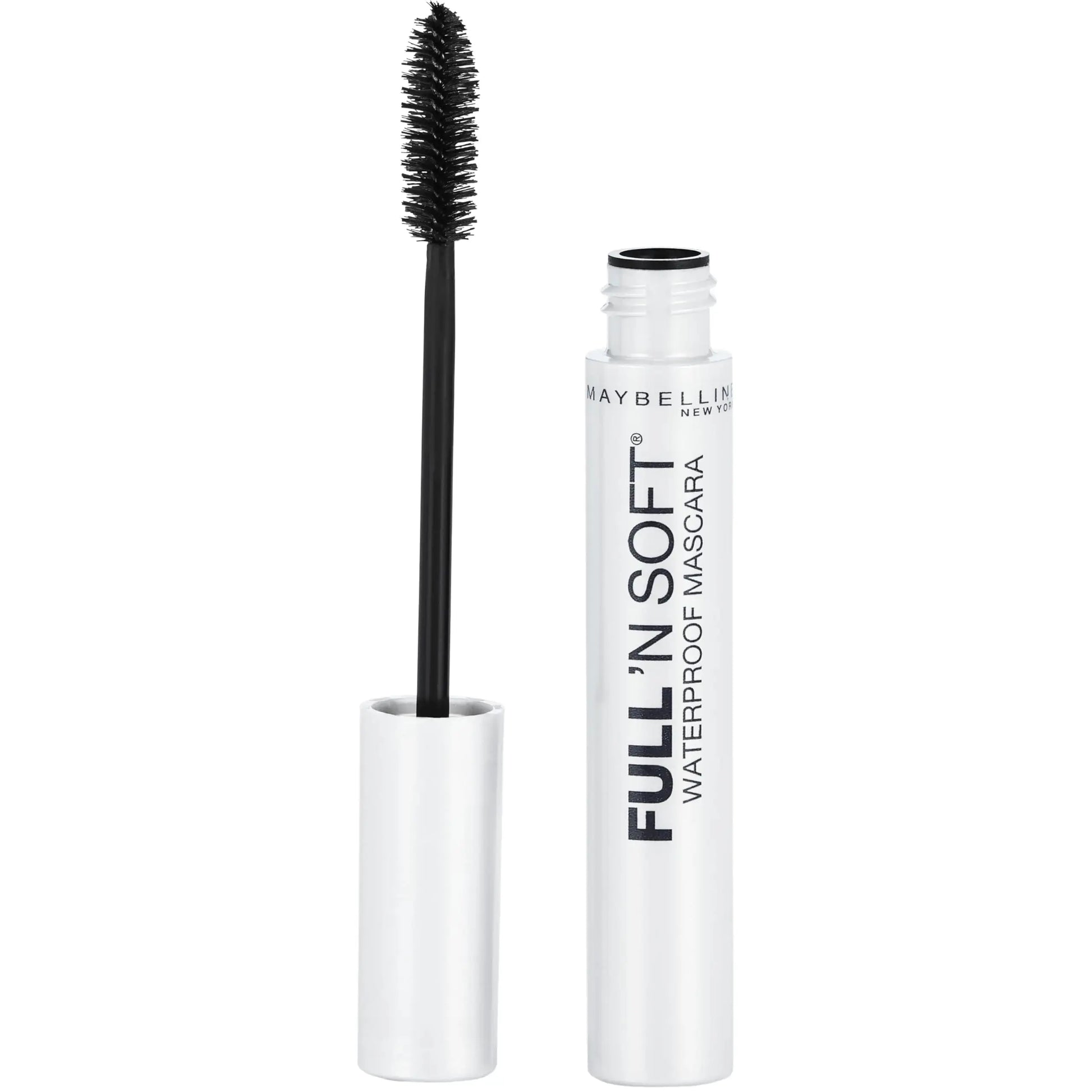 Maybelline Full 'N Soft Waterproof Mascara, Very Black, 1 Count 0.28 Fl Oz (Pack of 1)