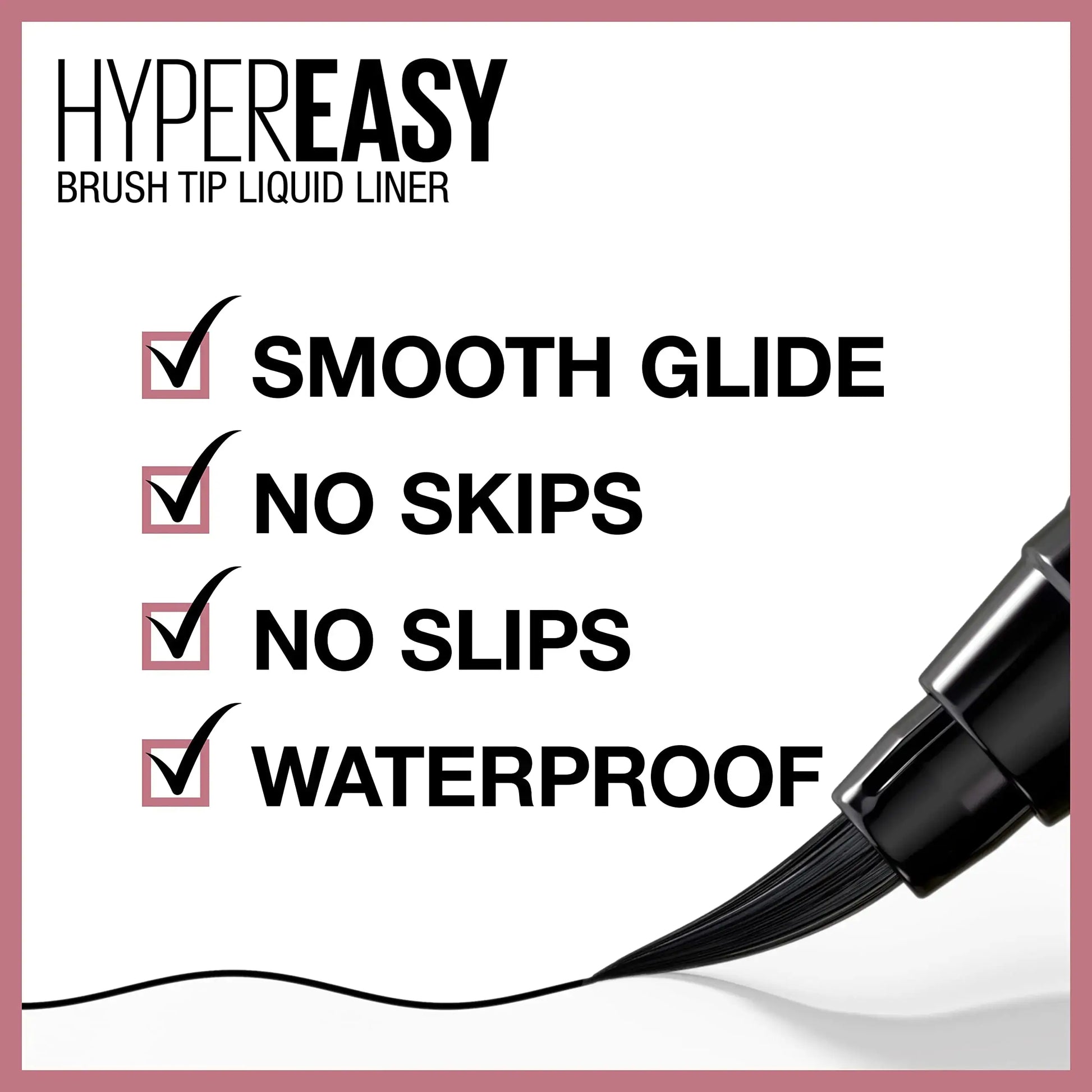 Maybelline Hyper Easy Liquid Pen No-Skip Eyeliner | Satin Finish & Waterproof Formula